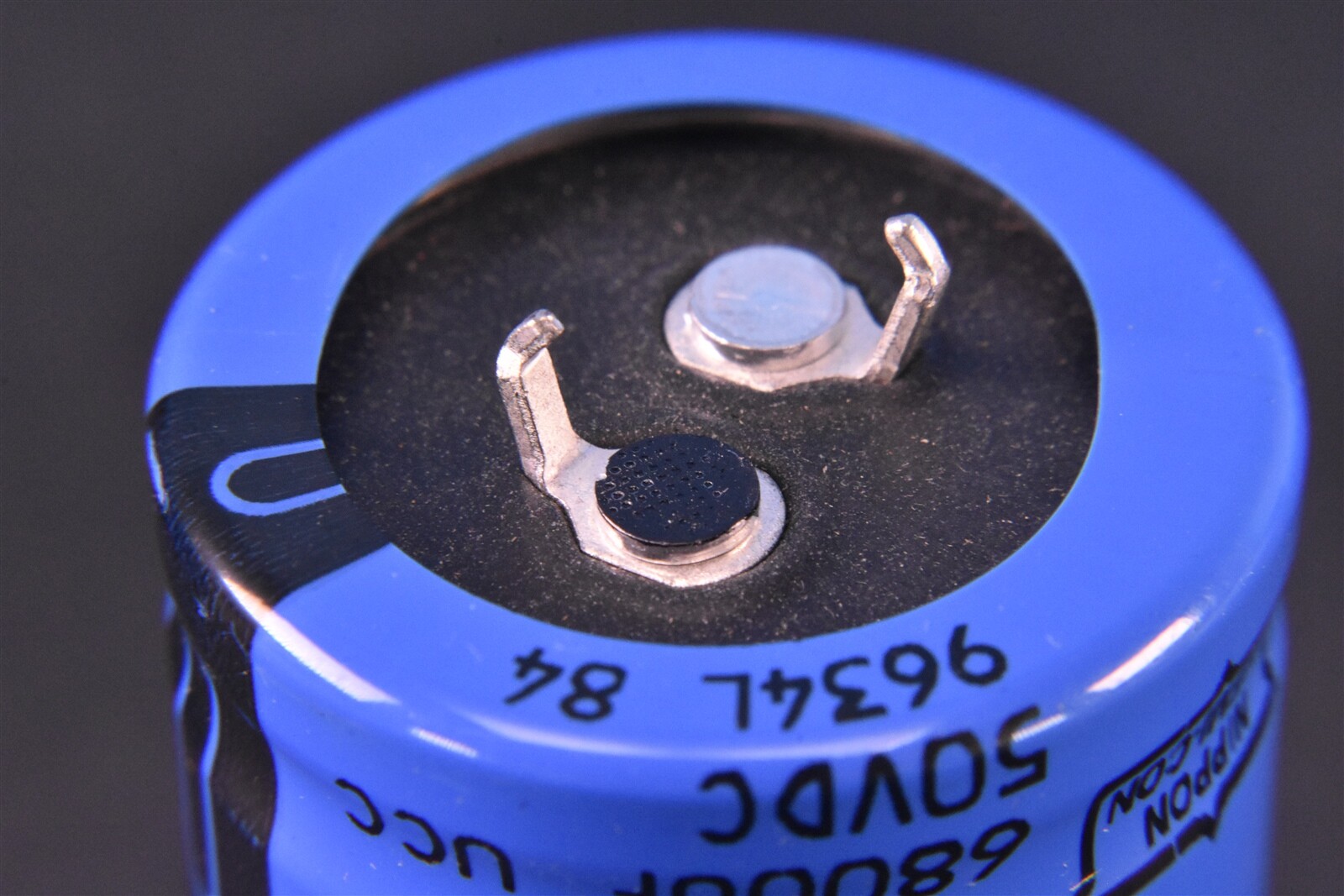 5 Nippon Chemi-Con 6800uF 50V Aluminum Electrolytic Capacitors Snap In