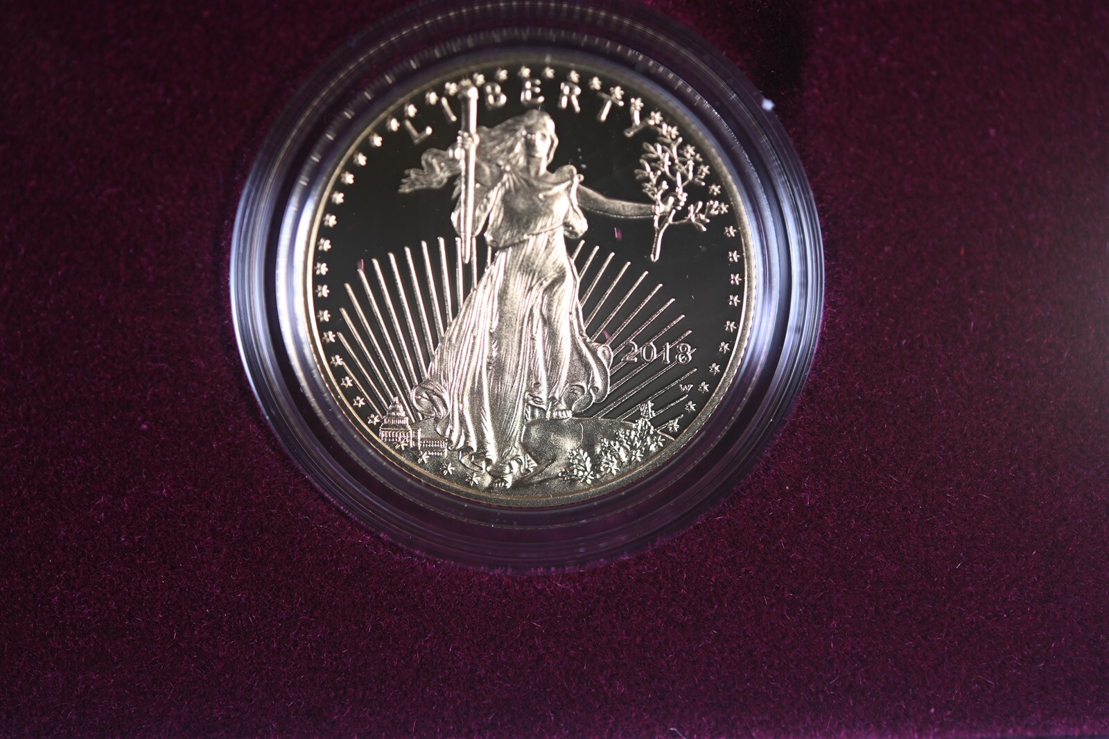 2018 W 4 Coin Set of Gold American Eagles with original Mint box and COA