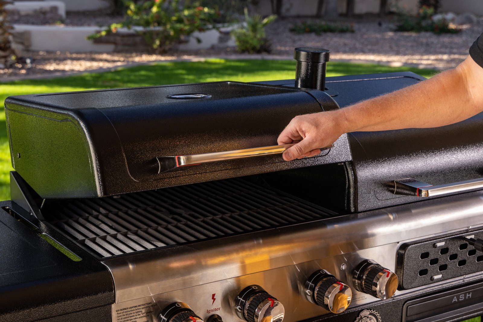 Pit Boss Kombigrill MEMPHIS Ultimate 2.0 Gas Holzkohle Smoker Hybridgrill BBQ - Bild 7 von 12