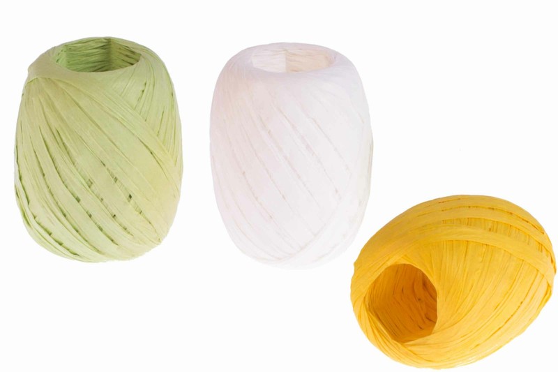 MelineraÂ® BastbÃ¤Nder Bast Band BÃ¤Nder Schleifen Basteln 3 X 10 Meter GrÃ¼N +