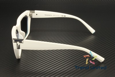 Pre-owned Tiffany & Co Tiffany Tf4205u 83699s Ivory Azure Gradient Blue 56 Mm Women's Sunglasses