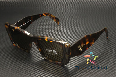 Pre-owned Prada Pr 08ys Vau01t Honey Tortoise Dark Brown 51 Mm Women's Sunglasses