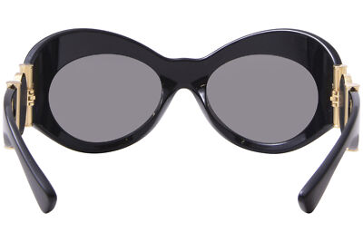 Pre-owned Versace Ve4462 Gb1/6g Sunglasses Women's Black/grey Mirror Silver 58mm In Gray