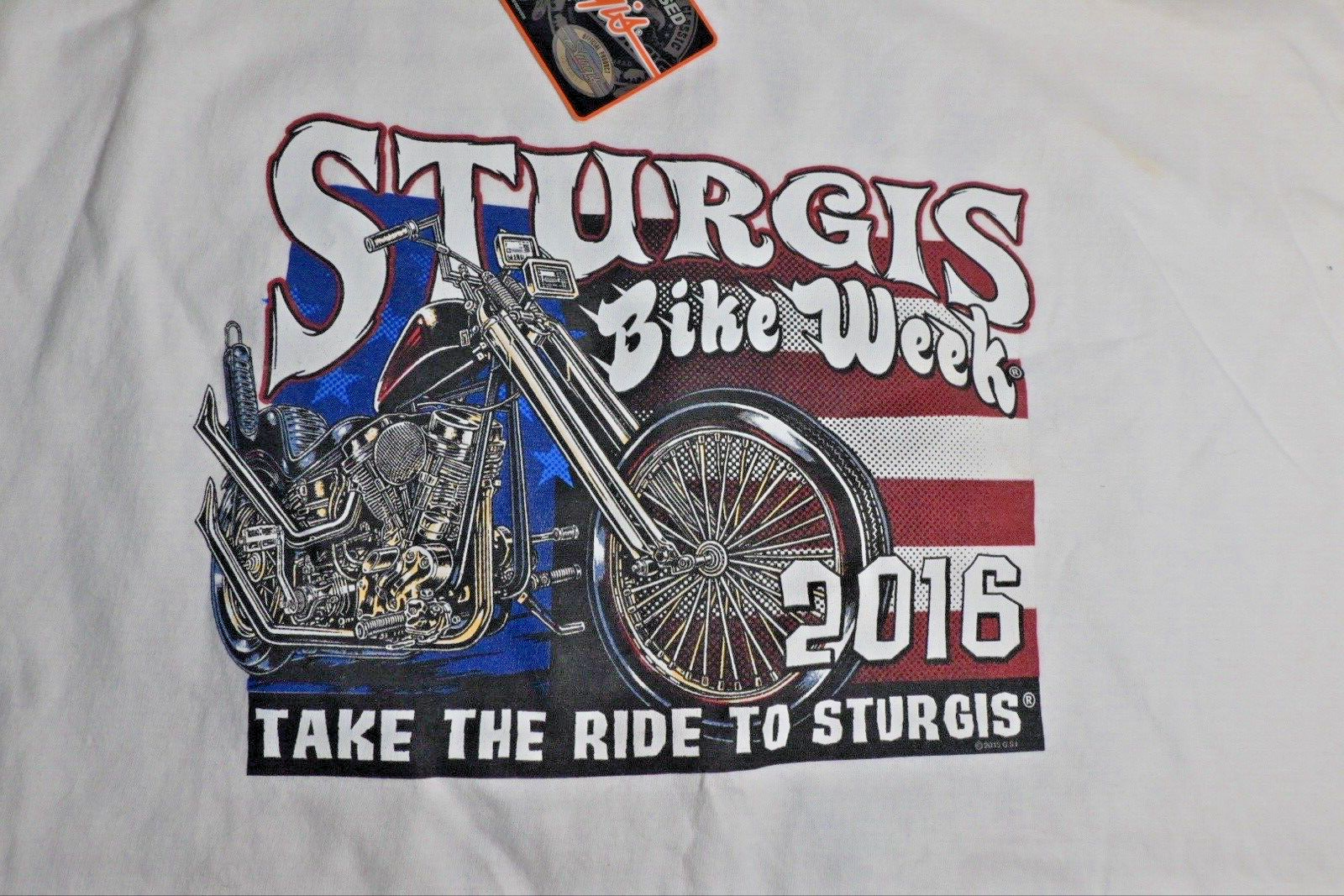 Hot Leathers Official Sturgis 2016 Bike Week Long Sleeve T-Shirt, Men's 3XL, NWT