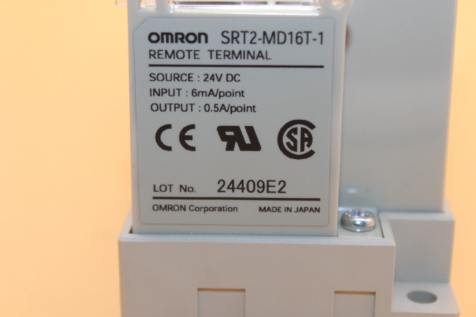 1Pcs New OMRON SRT2-MD16T-1 SRT2MD16T1 Remote I/O Terminal 1Pcs New OMRON SRT2-MD16T-1 SRT2MD16T1 Remote I/O Terminal