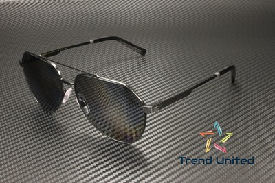 Pre-owned Dolce & Gabbana Dg2288 110681 Matte Black Grey Polarized 59 Mm Men's Sunglasses