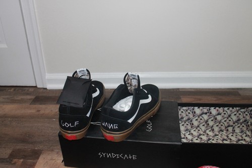 Pre-owned Vans Size 10 -  Golf Wang X Old Skool Pro S In Green