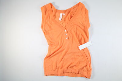Womens Shae Sleeveless Orange Top Size L Large NEW