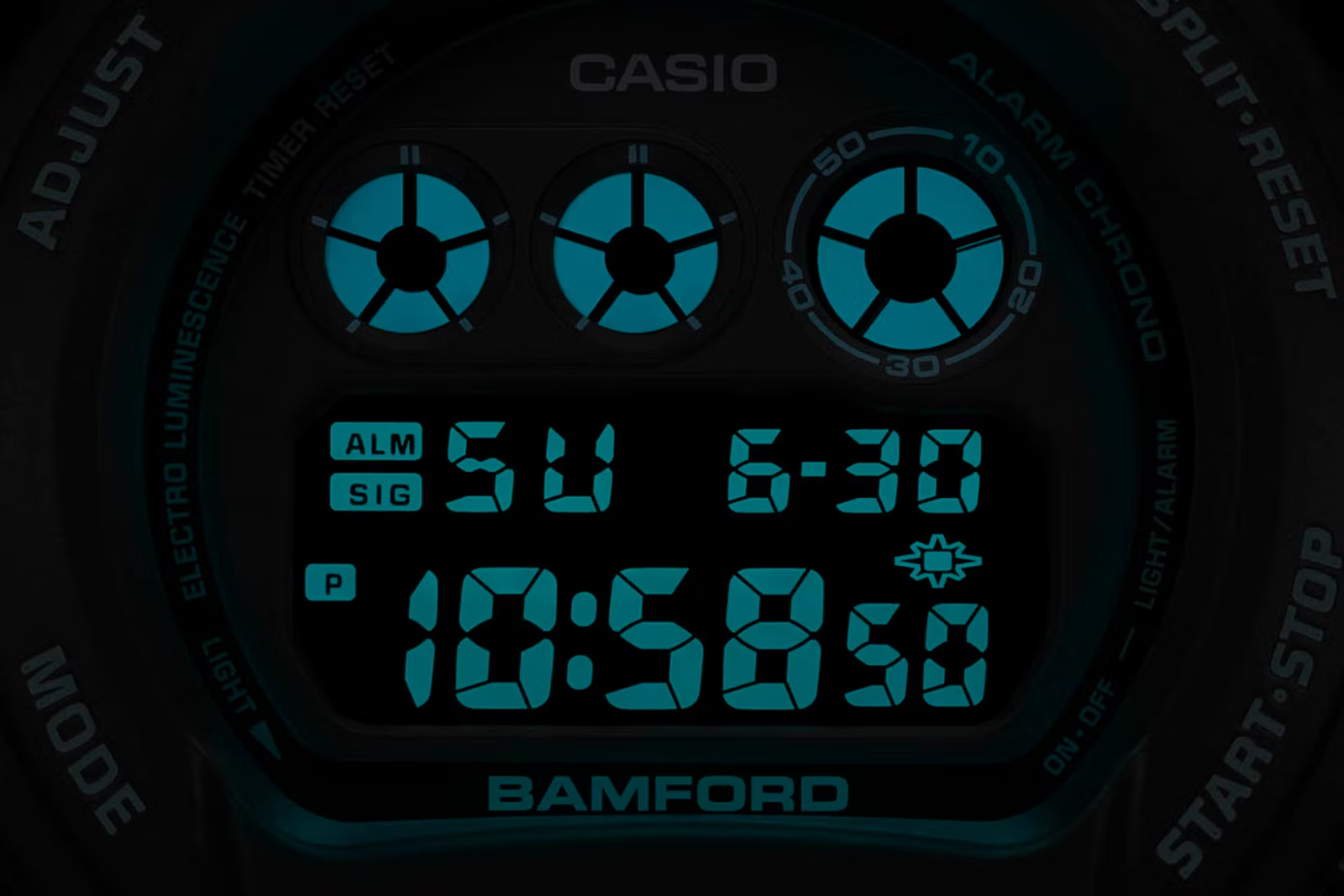 Pre-owned Casio G-shock X Bamford Signature Blue Limited Edition Men's Watch Dw-6900bwd-1
