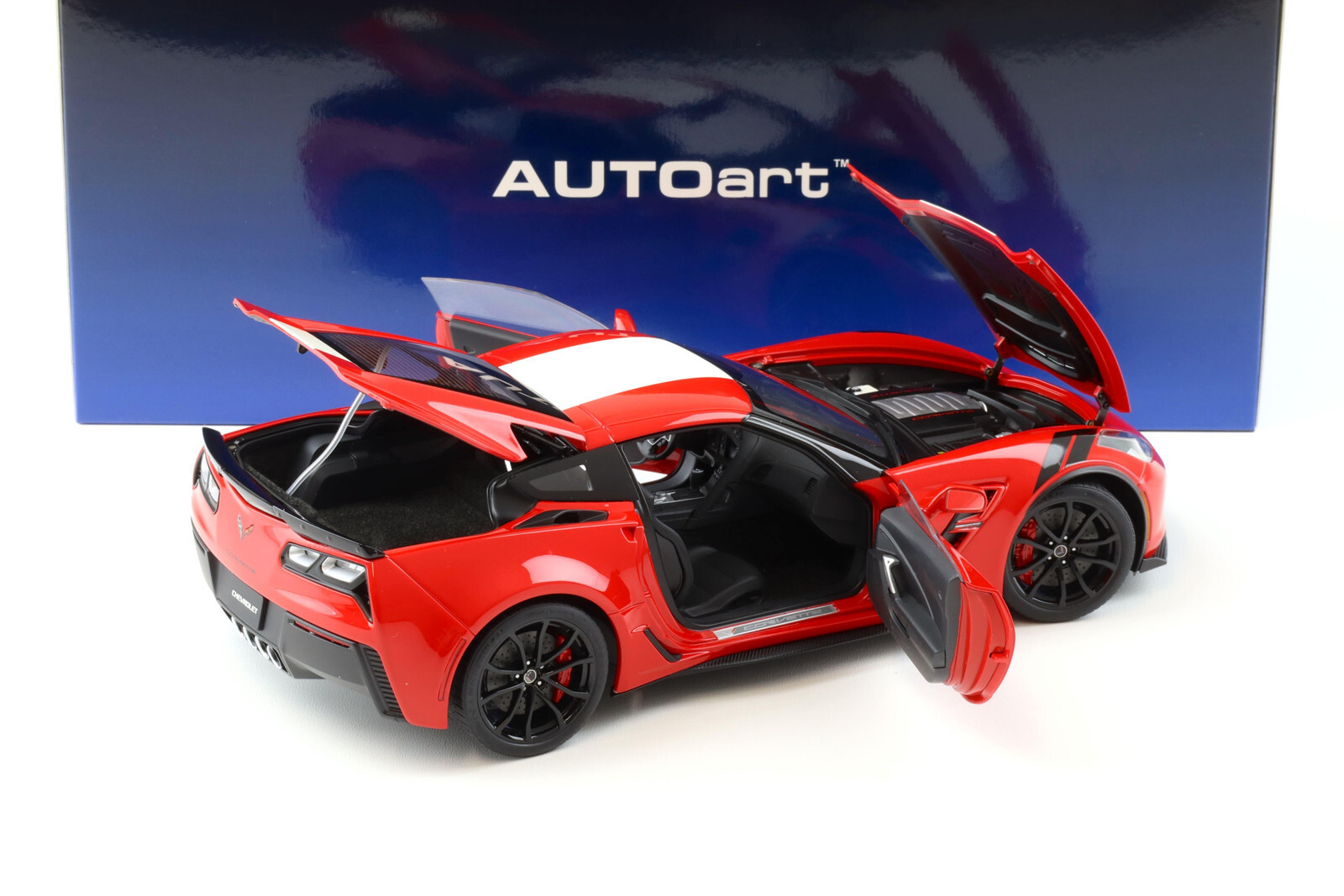 Chevrolet Corvette C7 Grand Sport 2017 Red White Lanes
