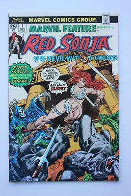 Marvel Feature #1 (1975) Red Sonja VF
