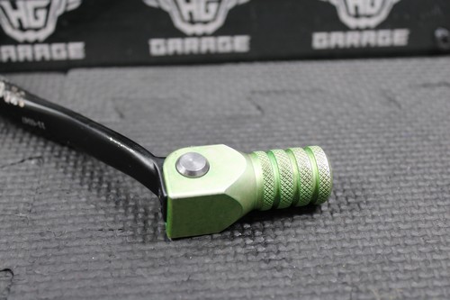 2009 09-11 KAWASAKI KX450F HAMMERHEAD FORGED GREEN SHIFT LEVER GEAR CHANGE PEDAL
