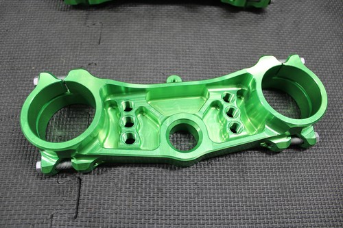 19-24 KAWASAKI KX450 KX450F XTRIG ROCS TRIPLE CLAMPS GREEN 23MM TREE STEM CLAMP