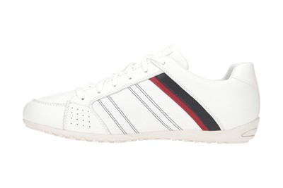 GEOX GEOX WELLS HERRENSCHUHE - SPORTLICHE HALBSCHUHE - SCHNÜRSCHUHE WEISS NEU