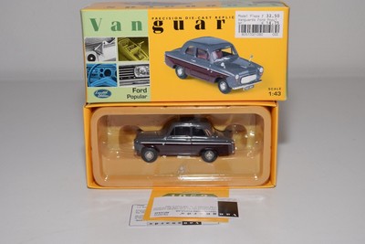 * VANGUARDS VA02108 FORD ANGLIA POPULAR 100 E 100E GREY MAROON MINT BOXED