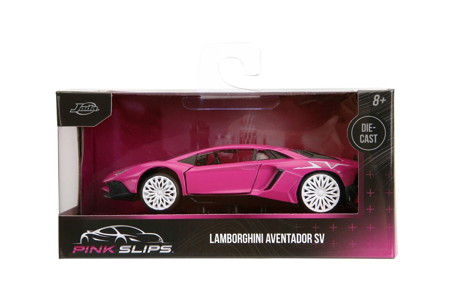 Jada 1:32 Pink Slips Lamborghini Aventador SV Pink Diecast