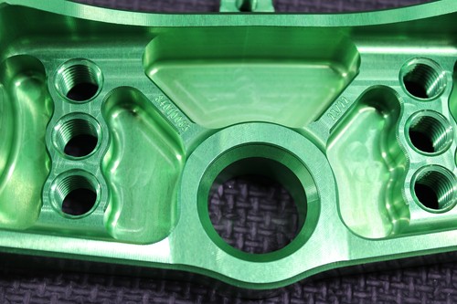 19-24 KAWASAKI KX450 KX450F XTRIG ROCS TRIPLE CLAMPS GREEN 23MM TREE STEM CLAMP
