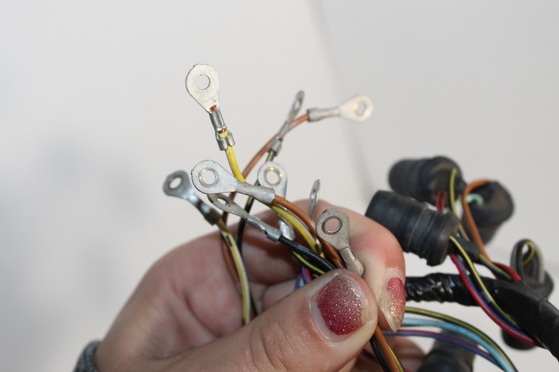 1987 KAWASAKI NINJA ZX750 GAUGE METER SOCKET INDICATOR WIRE