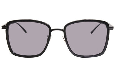 Pre-owned Bottega Veneta Minimalist Bv1008sk 002 Sunglasses Women's Black/grey Lenses 55mm In Gray