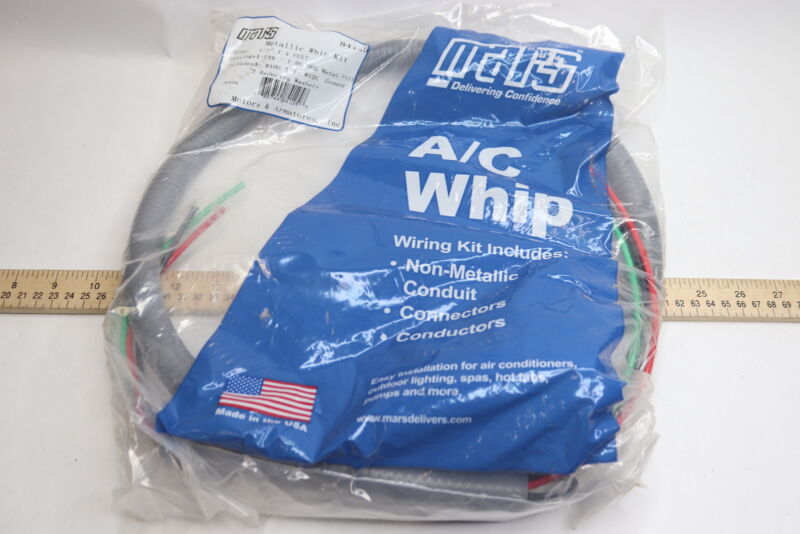 MARS High Quality Metallic Whip Kit UL 1/2" x 4'