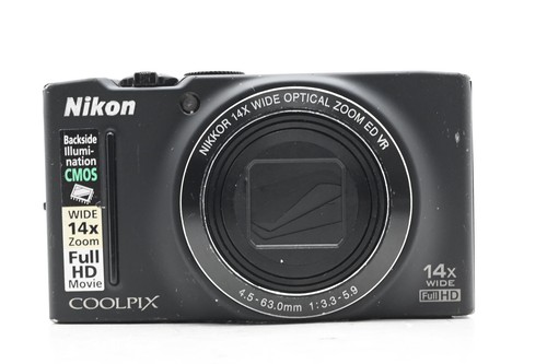 Nikon COOLPIX S8200 ブラック 返金保証 動作確認済み Nikon Coolpix S8200 16.1MP Digital Camera w/14x Zoom [Parts