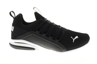 

Puma Axelion LS 19438405 Мужские черные сетчатые кроссовки на шнуровке, Черный, Puma Axelion LS