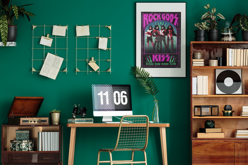 Kiss Band Heavy Metal Rock Gods Music Art Print Poster 12x18