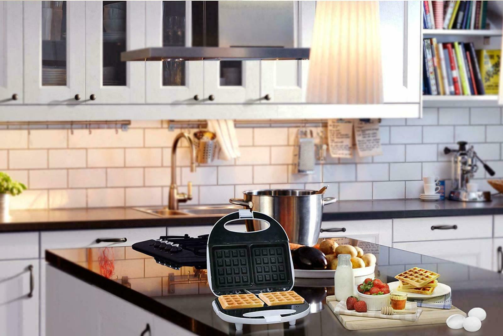 Belgian Waffle Maker Commercial Double Waring Breakfast Iron Kitchen Heavy NEW