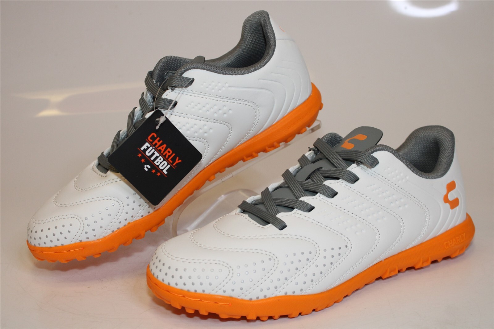 Charly Futbol NEW Womens US 7 MEX 25 White Soccer Shoes