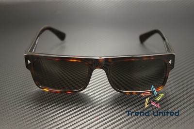 Pre-owned Prada Pr A10s 17n01d Havana Brown Polar Polarized 59 Mm Men's Sunglasses