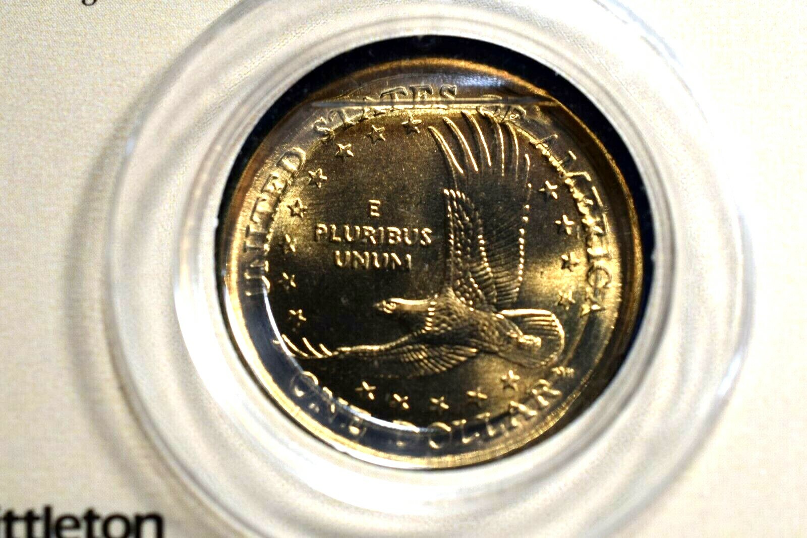 NICKEL/CLAD UNCIRULATED 1999  SUSAN ANTHONY DOLLAR & 2000 SACAGAWEA DOLLAR