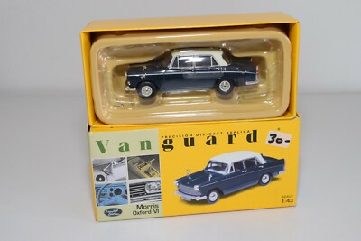 A2 1:43 VANGUARDS VA05401 MORRIS OXFORD VI BLUE WITH WHITE MINT BOXED