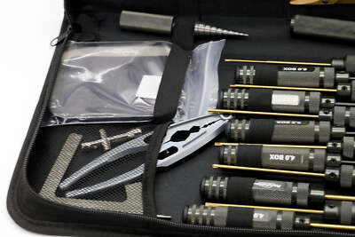 Powerhobby RC Tool Set Screwdriver Pliers Wrench, Body Reamer Stand