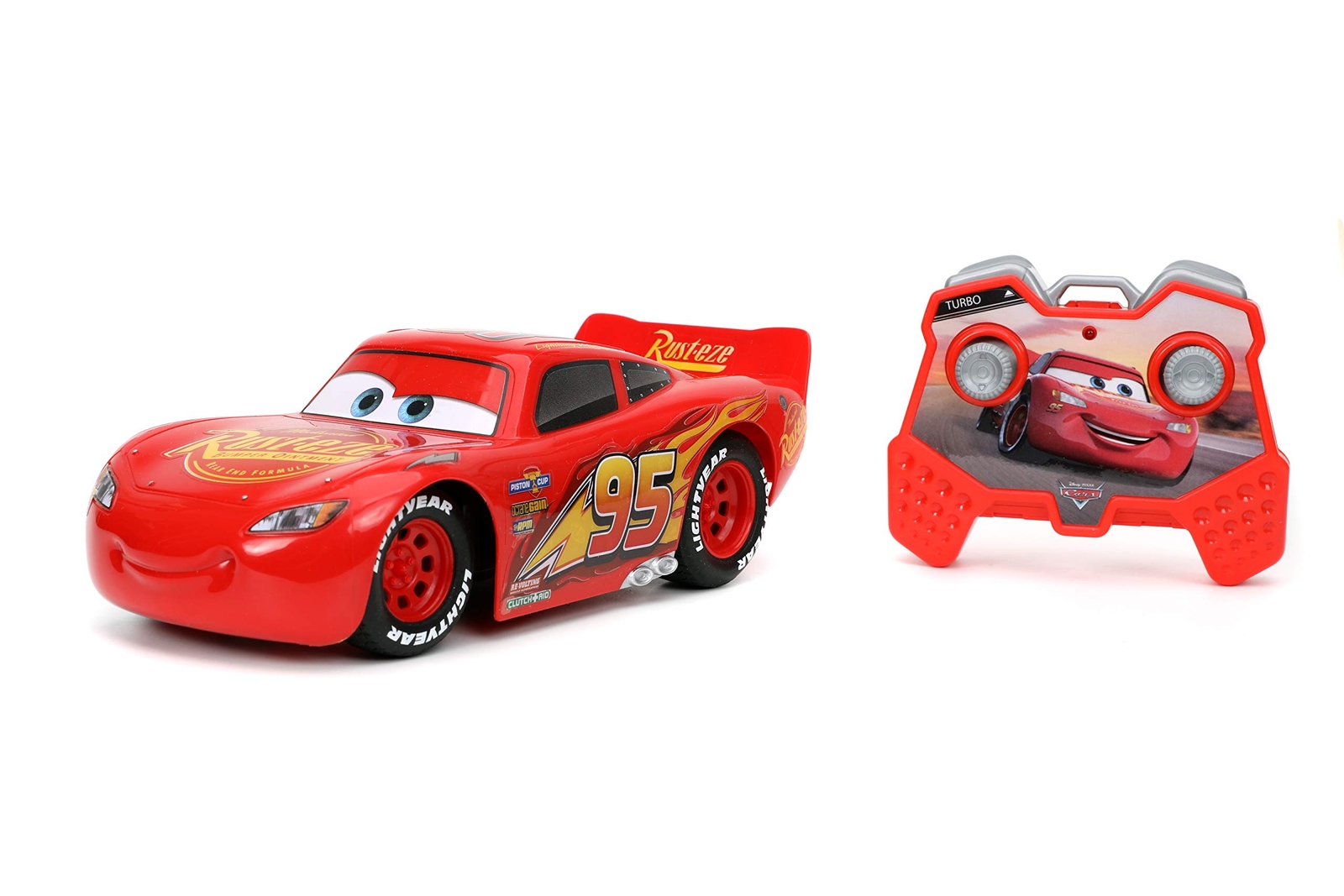 Jada Toys Pixar Cars Lightning McQueen Remote Control Car 1:24