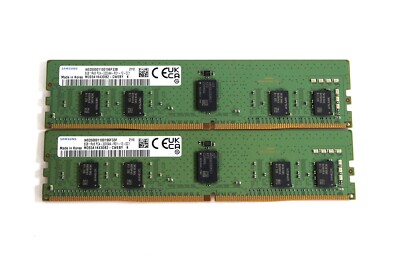 Samsung M393A1K43DB2-CWE 16GB (2x8GB) DDR4 PC4-3200AA RDIMM Server Memory RAM