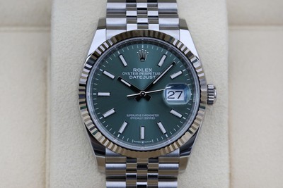 Rolex 126234 Mint Green DATEJUST  36mm 2024 
