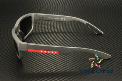 Pre-owned Prada Linea Rossa Ps 05zs 16x7w1 Grey Metal Mirror Silver 59 Mm Men's Sunglasses In Grey Mirror Silver