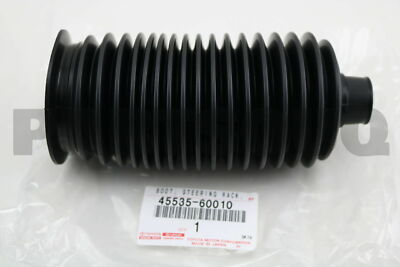 4553560010 Genuine Toyota BOOT, STEERING RACK, NO.1 45535