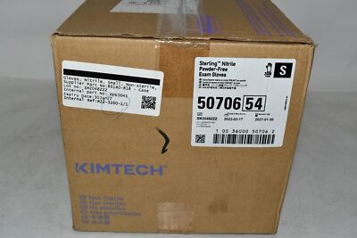 Case of 2000 NEW Kimberly Clark 50706 Kimtech Gray Small Powder Free Disposable 