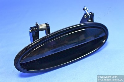Black WA8555 Rear Left Door Handle for 97-05 Century 03 Malibu 04-08 Grand Prix