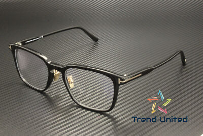 Tom Ford FT5928 D B 001 Plastic Shiny Black 53 mm Men's Eyeglasses