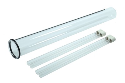 Quarzglas Oase Bitron 72C + 2x UVC Ersatzlampe 36 Watt + Dichtung für Quarzglas