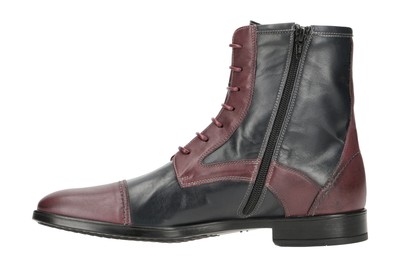 BELLO BELLO BL400 HERRENSTIEFELETTE - ELEGANTE STIEFELETTEN ROT ELEGANT NEU