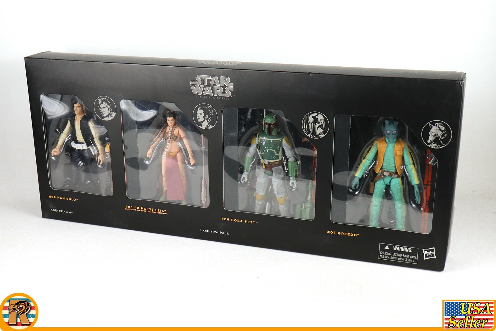 Star Wars  Mexico Walmart 4 Pack  2014 Black Series  6 inch MIB BLK6