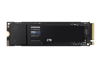 SAMSUNG 990 EVO SSD 2TB, PCIe Gen 4x4, Gen 5x2 M.2 2280 NVMe Internal Solid S...