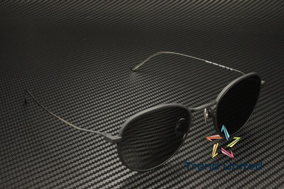 Pre-owned Prada Pr 53ws 04q5s0 Matte Black Dark Grey 50 Mm Men's Sunglasses In Gray
