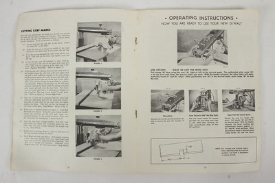 DeWalt Instruction Maintenence Parts Manual For 10