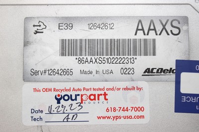 10-12 EQUINOX CTS LACROSSE PCM ECU ECM ENGINE COMPUTER OEM 12642612 12642665