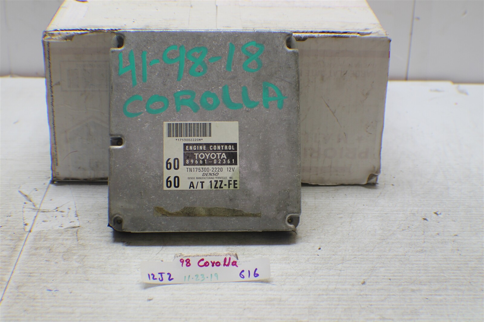 8966102361 Toyota Corolla Prizm 1998 Engine Control Unit ECU