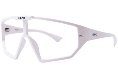 Pre-owned Versace Ve4461 314/87 Sunglasses White/grey 47mm W/extra Interchangeable Lenses In Gray